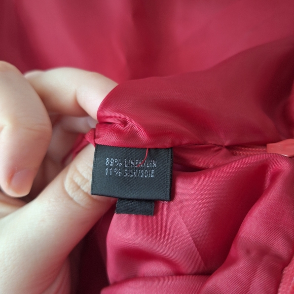 Lafayette 148 New York Magenta Mermaid Floral Skirt - Picture 6 of 7